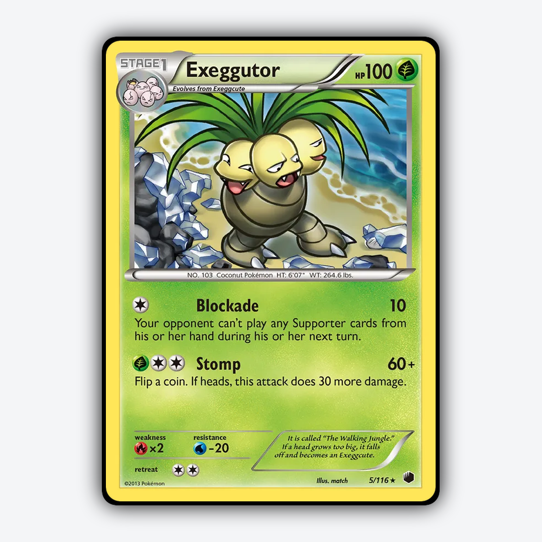 Exeggutor 005/116 - Plasma Freeze Set - Card Rug