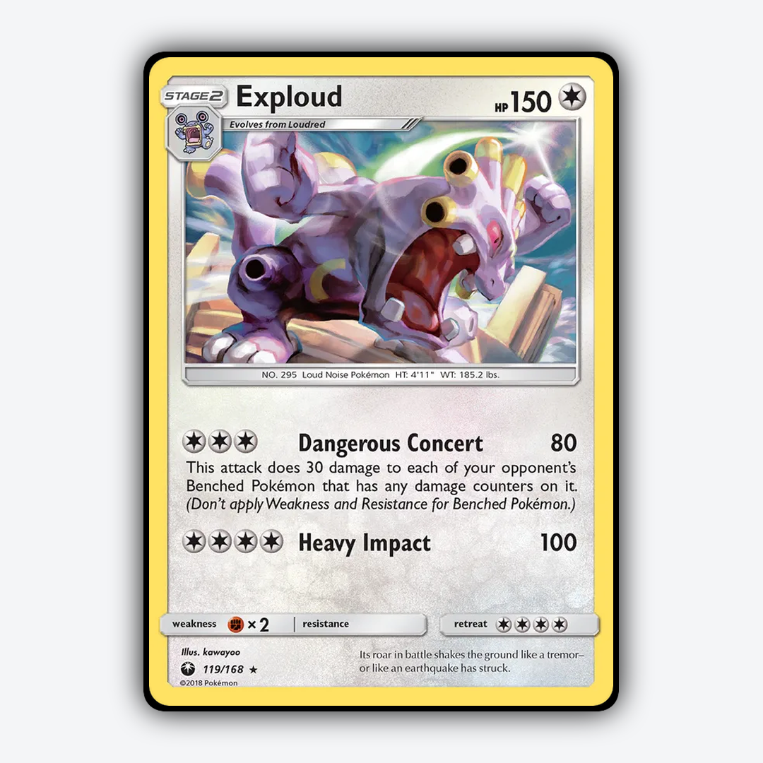 Exploud 119/168 - Celestial Storm Set - Card Rug
