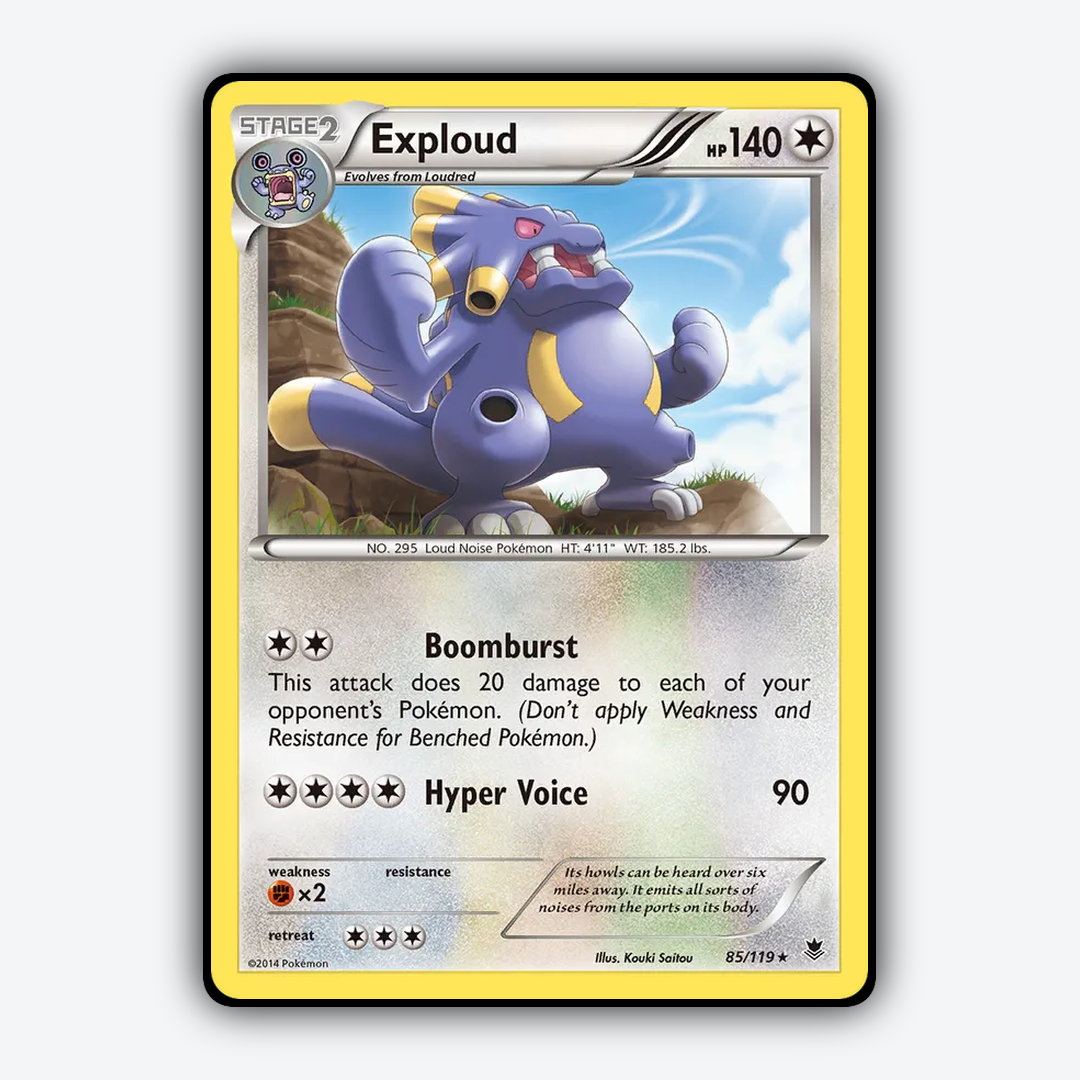 Exploud 085/119 - Phantom Forces Set - Card Rug
