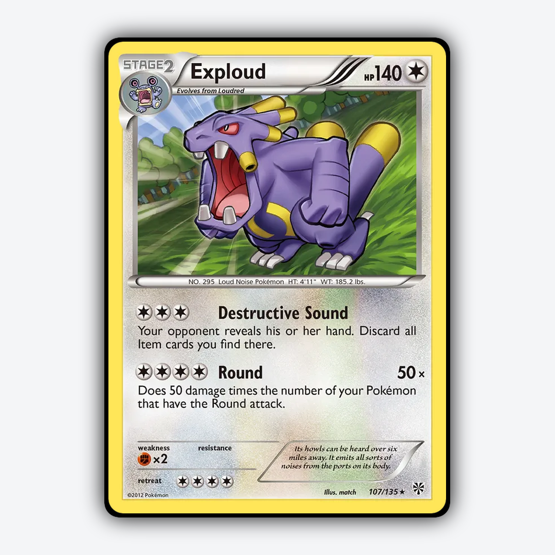 Exploud 107/135 - Plasma Storm Set - Card Rug