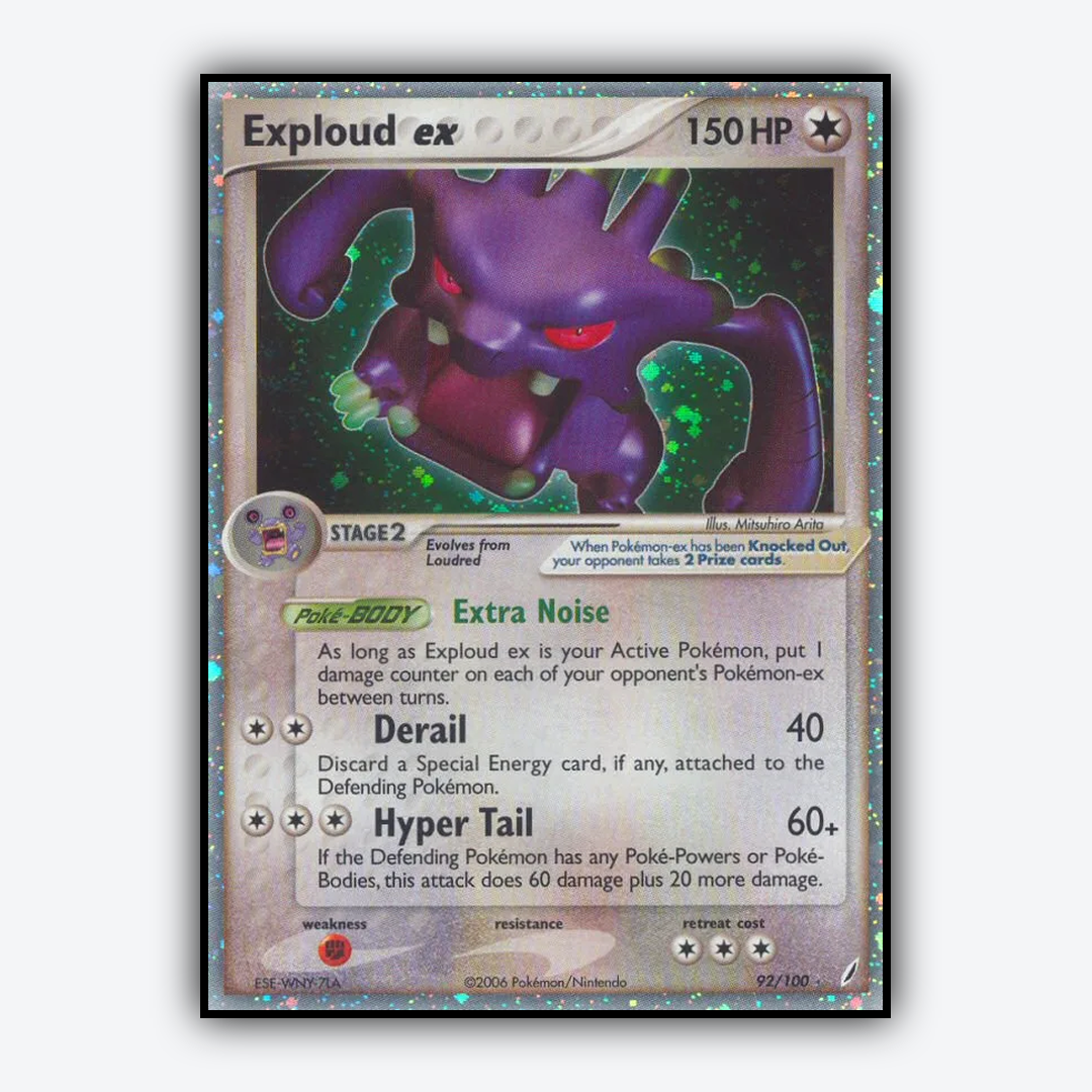 Exploud ex 092/100 - Crystal Guardians Set - Card Rug
