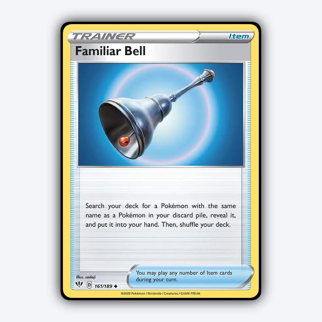 Familiar Bell 161/189 - Darkness Ablaze Set - Card Rug