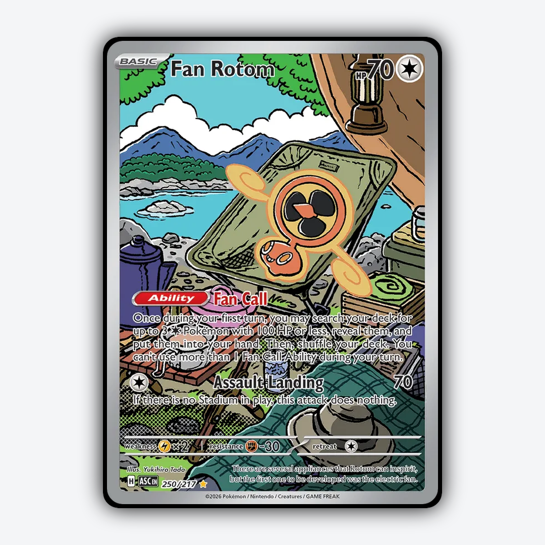 Fan Rotom 250/217 - Ascended Heroes Set - Card Rug