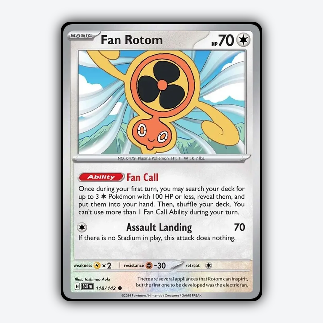 Fan Rotom 118/142 - Stellar Crown Set - Card Rug