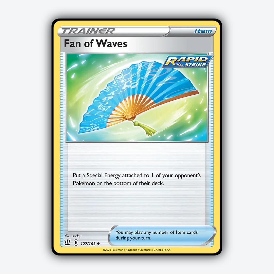 Fan of Waves 127/163 - Battle Styles Set - Card Rug
