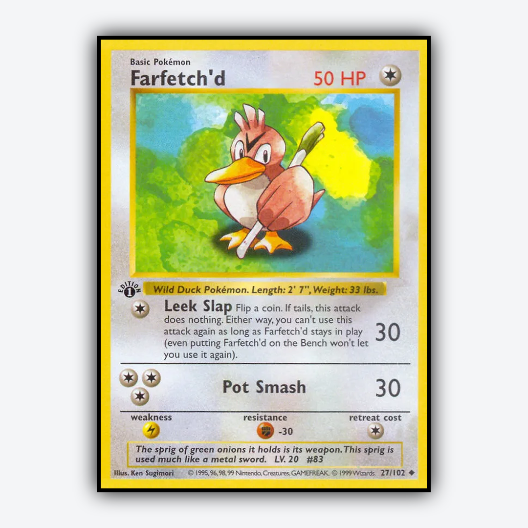 Farfetch'd #27 - Base Set - Card Rug