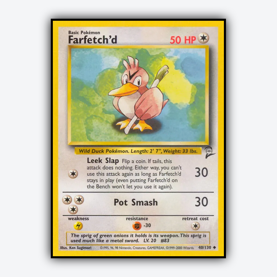 Farfetch'd 040/130 - Base Set 2 Set - Card Rug