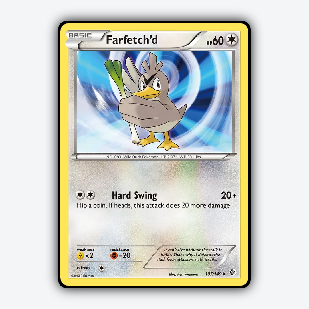 Farfetch'd 107/149 - Boundaries Crossed Set - Card Rug