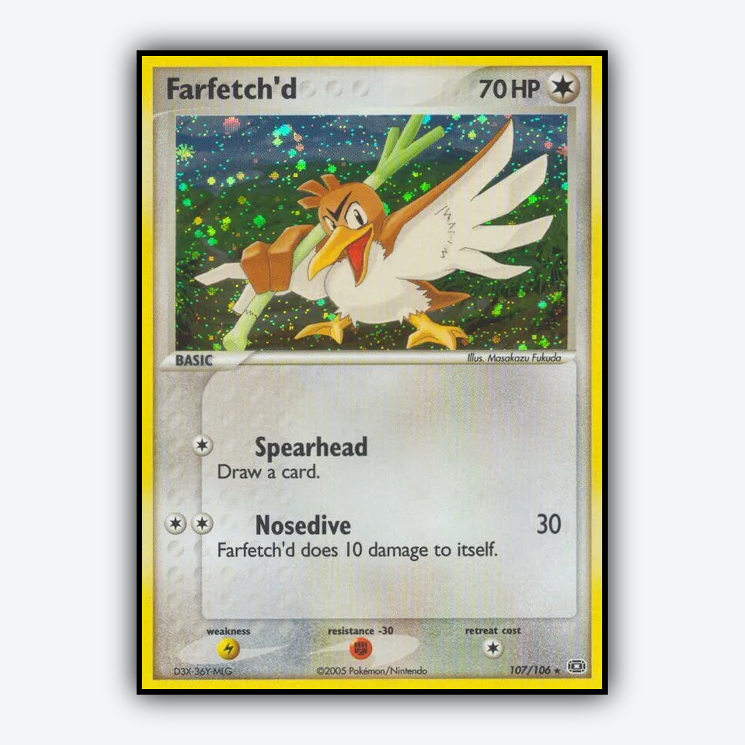 Farfetch'd 107/106 - Emerald Set - Card Rug