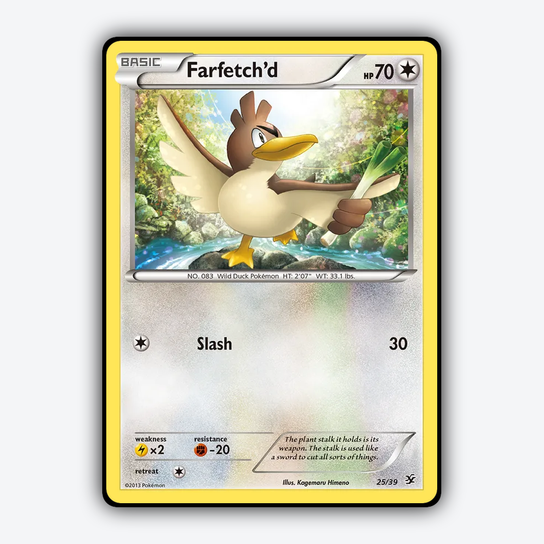 Farfetch'd 025/39 - Kalos Starter Set - Card Rug