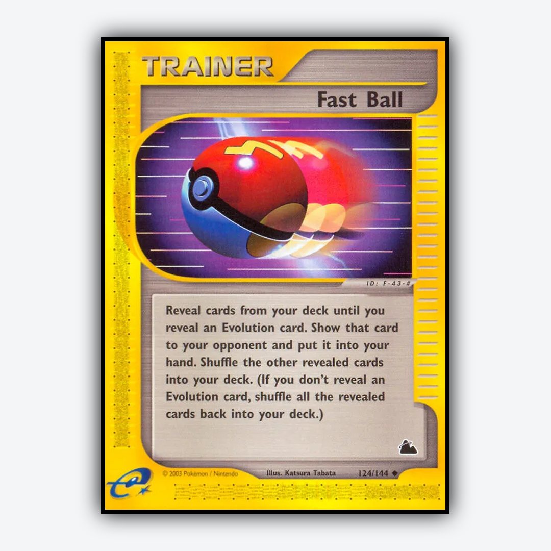 Fast Ball 124/144 - Skyridge Set - Card Rug