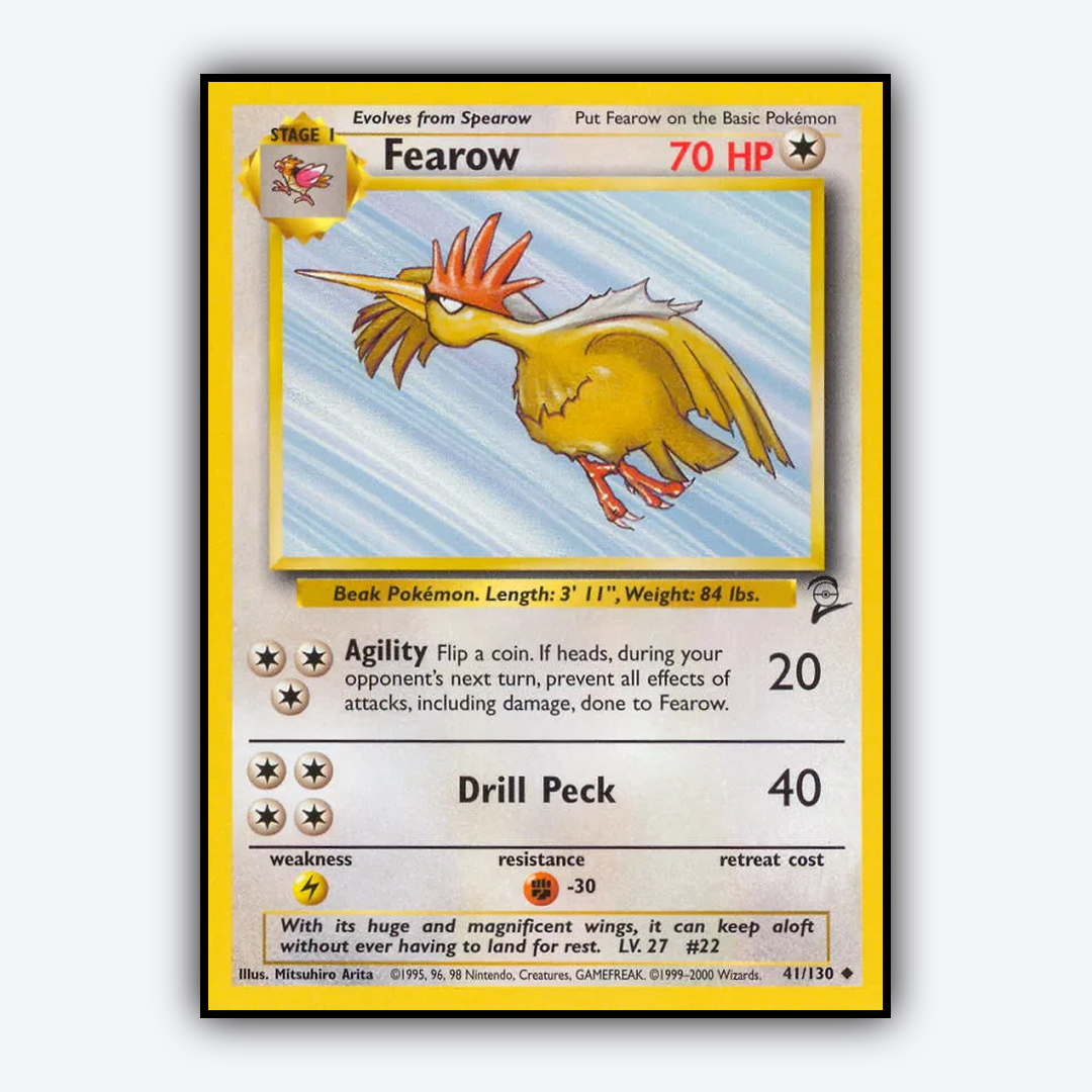 Fearow 041/130 - Base Set 2 Set - Card Rug