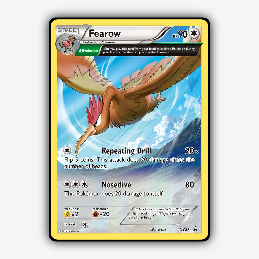 Fearow #57 - XY Black Star Promos Set - Card Rug