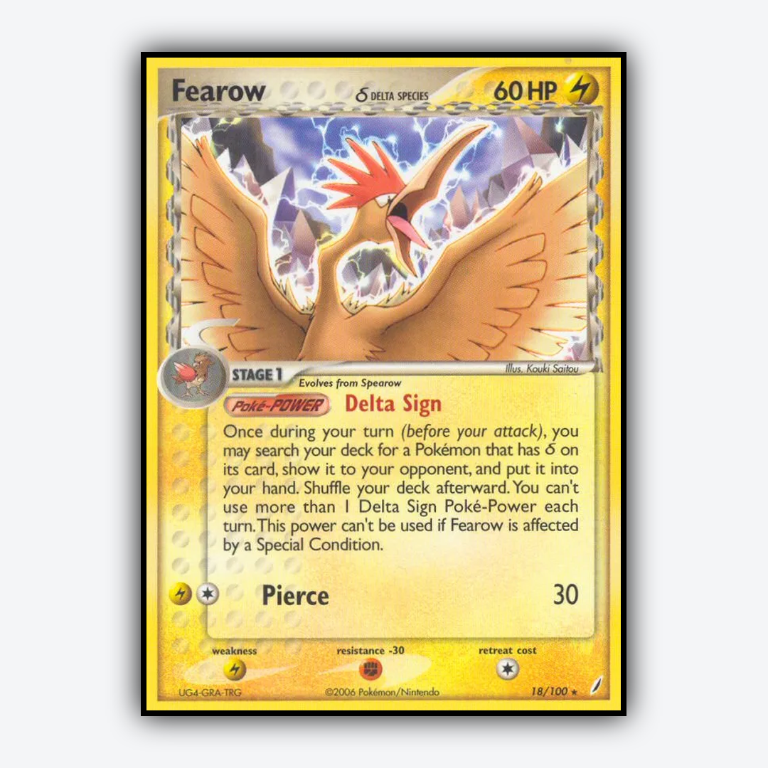 Fearow δ 018/100 - Crystal Guardians Set - Card Rug