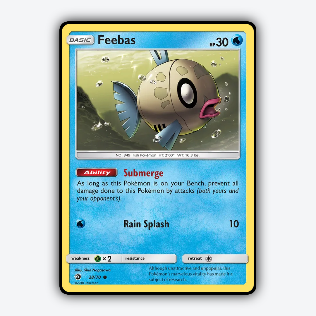 Feebas 028/70 - Dragon Majesty Set - Card Rug