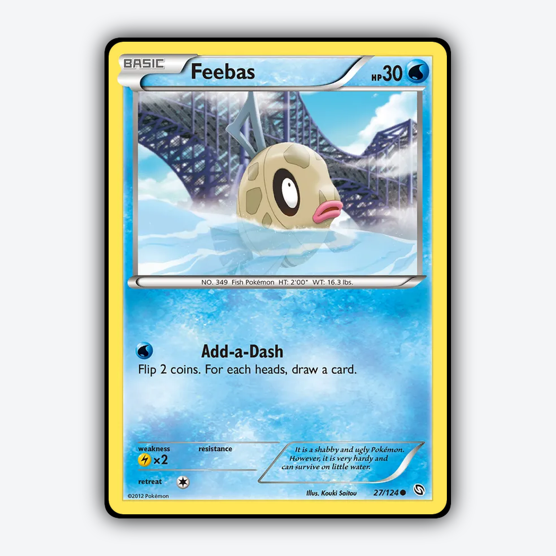 Feebas 027/124 - Dragons Exalted Set - Card Rug