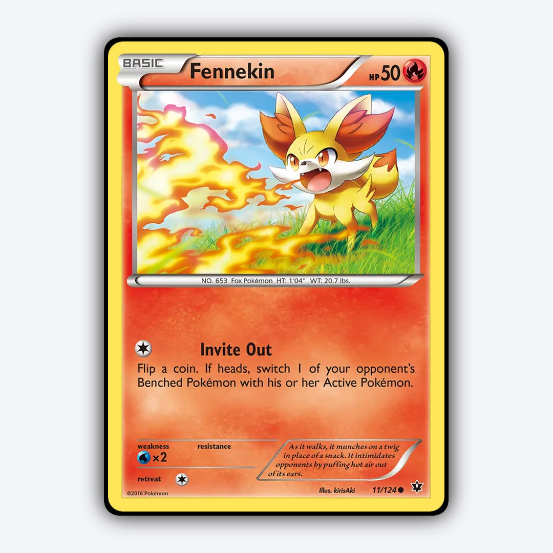 Fennekin 011/124 - Fates Collide Set - Card Rug