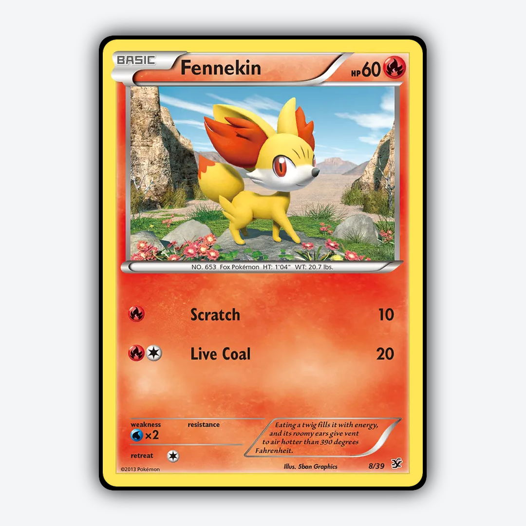 Fennekin 008/39 - Kalos Starter Set - Card Rug