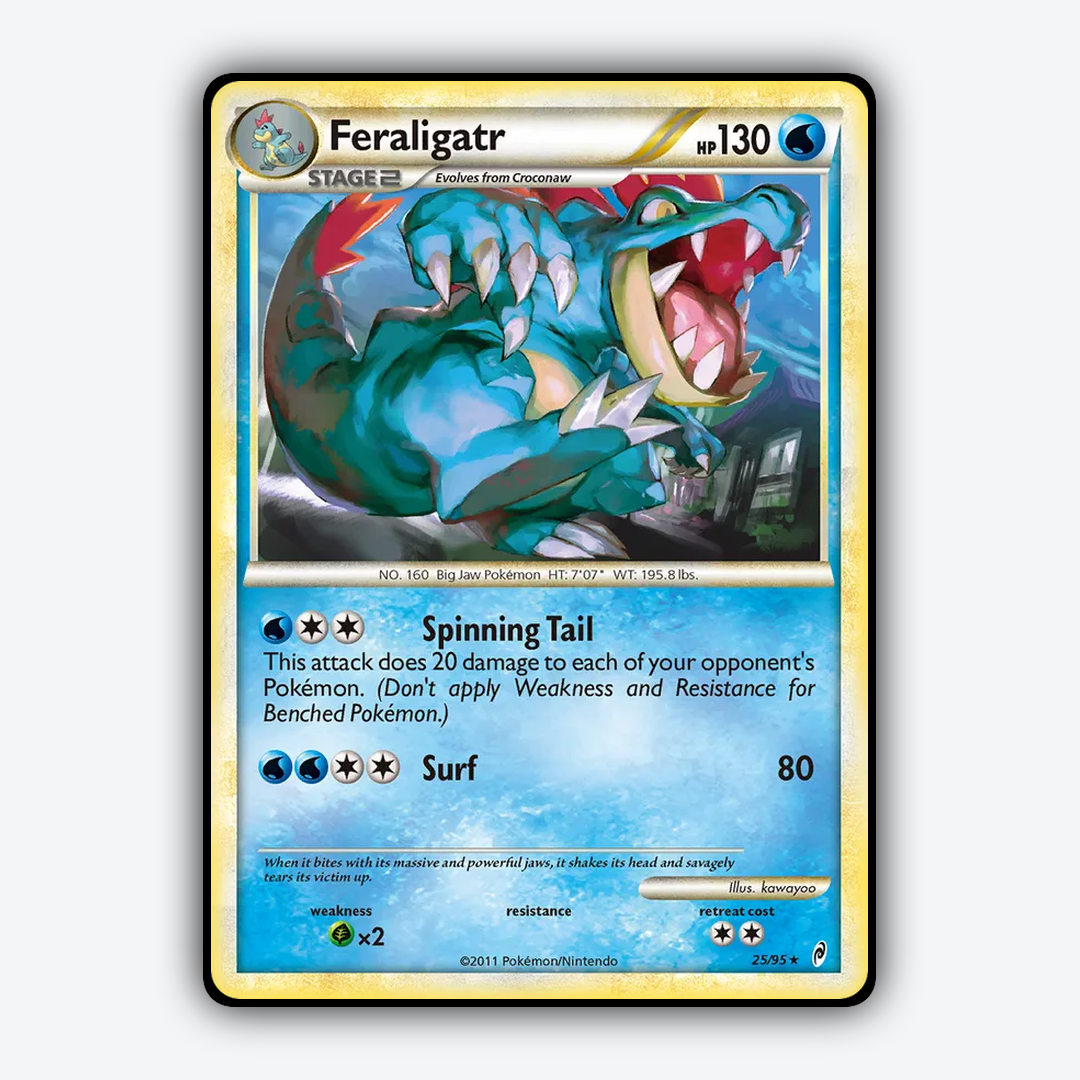 Feraligatr 025/95 - Call of Legends Set - Card Rug