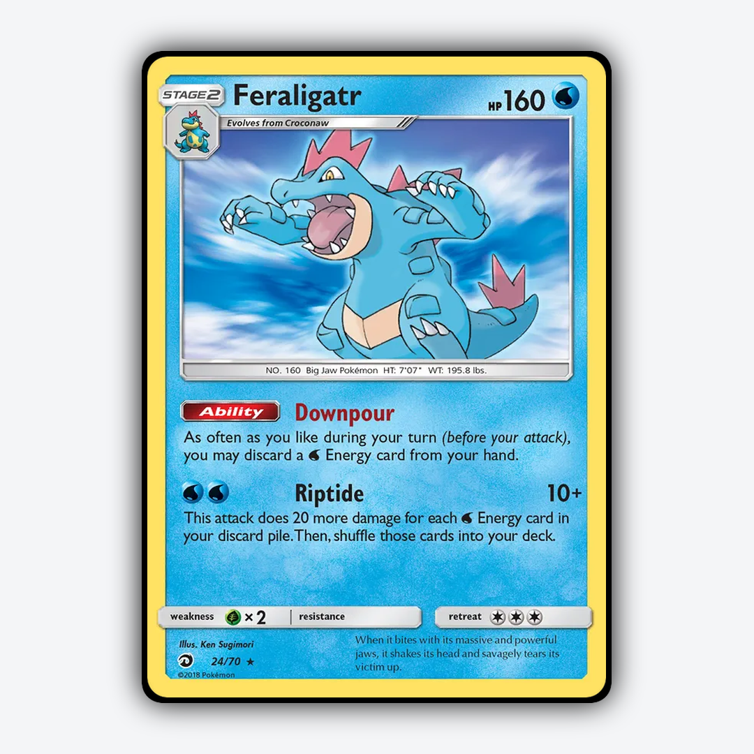 Feraligatr 024/70 - Dragon Majesty Set - Card Rug