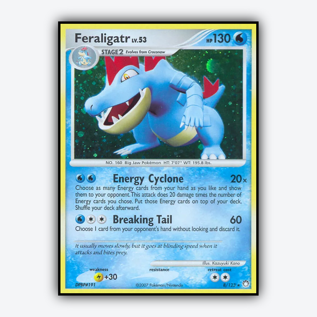 Feraligatr 008/123 - Mysterious Treasures Set - Card Rug