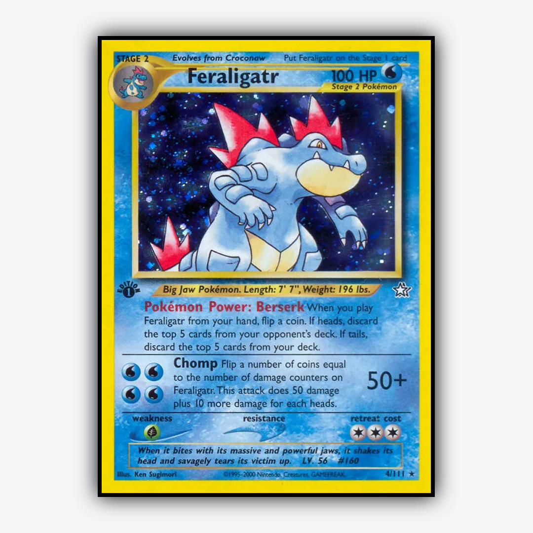 Feraligatr 004/111 - Neo Genesis Set - Card Rug