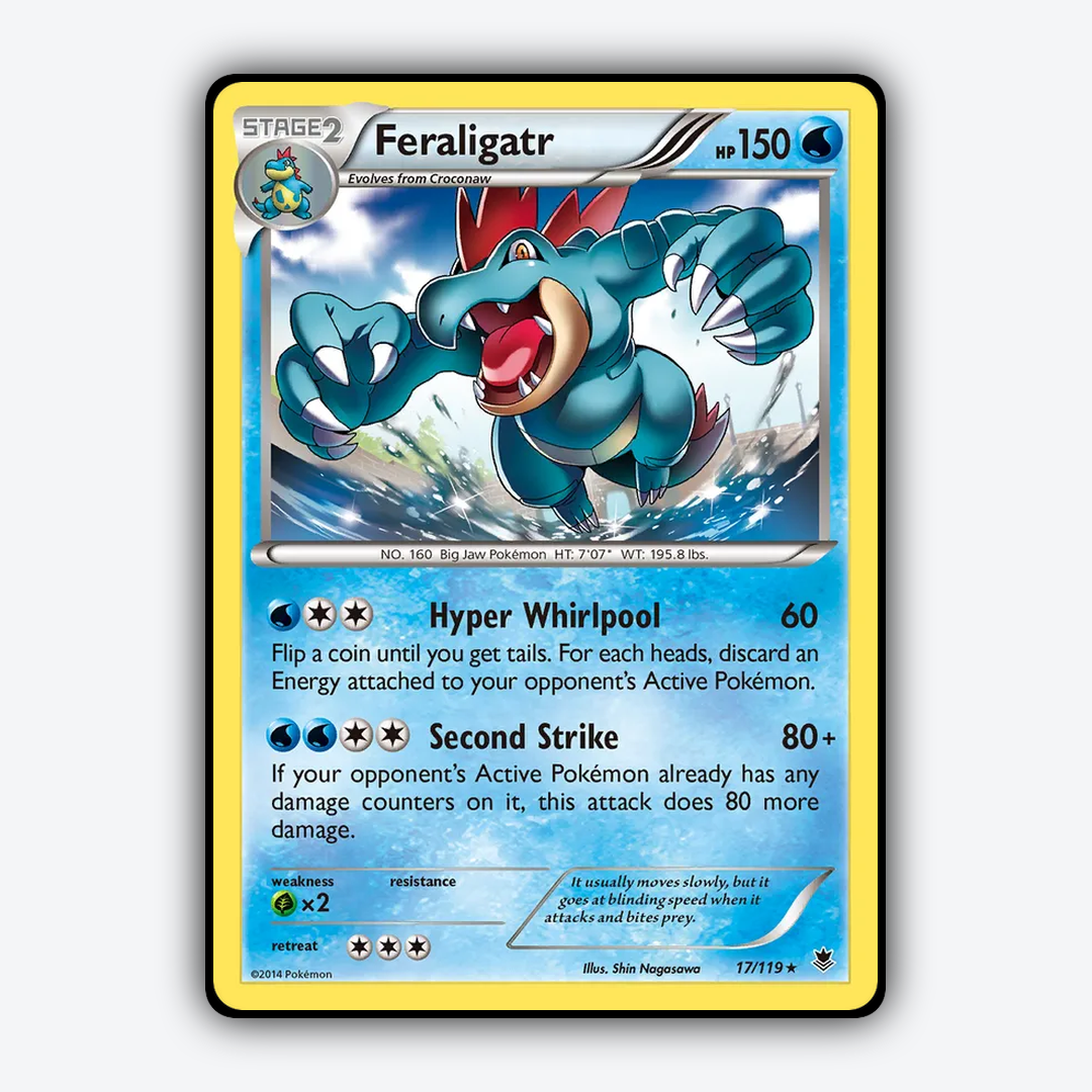 Feraligatr 017/119 - Phantom Forces Set - Card Rug