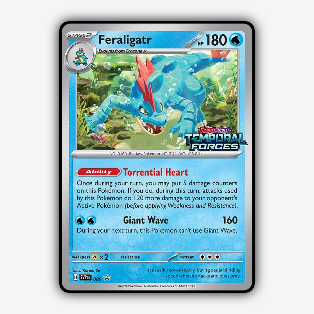 Feraligatr #89 - Scarlet & Violet Black Star Promos Set - Card Rug