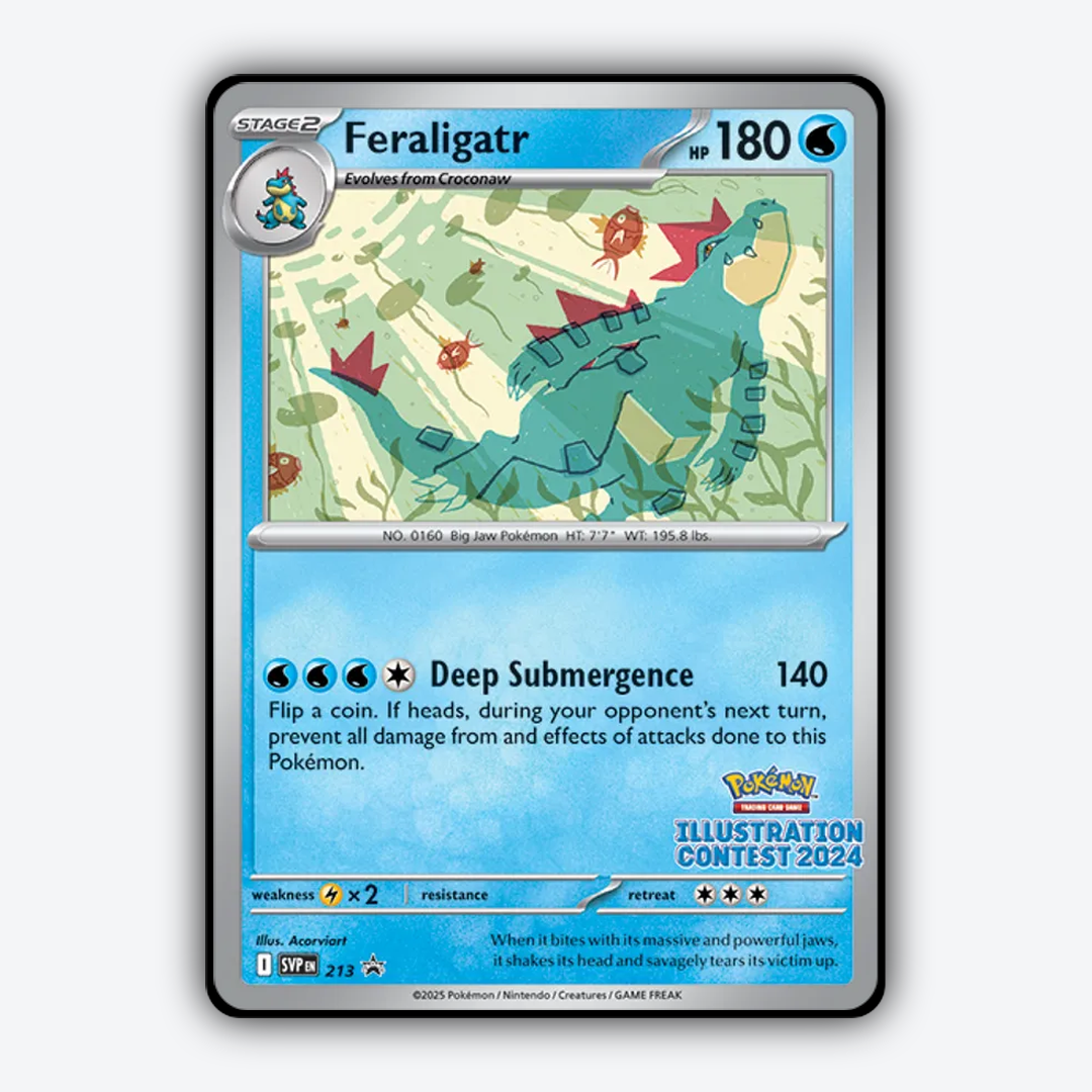 Feraligatr #213 - Scarlet & Violet Black Star Promos Set - Card Rug