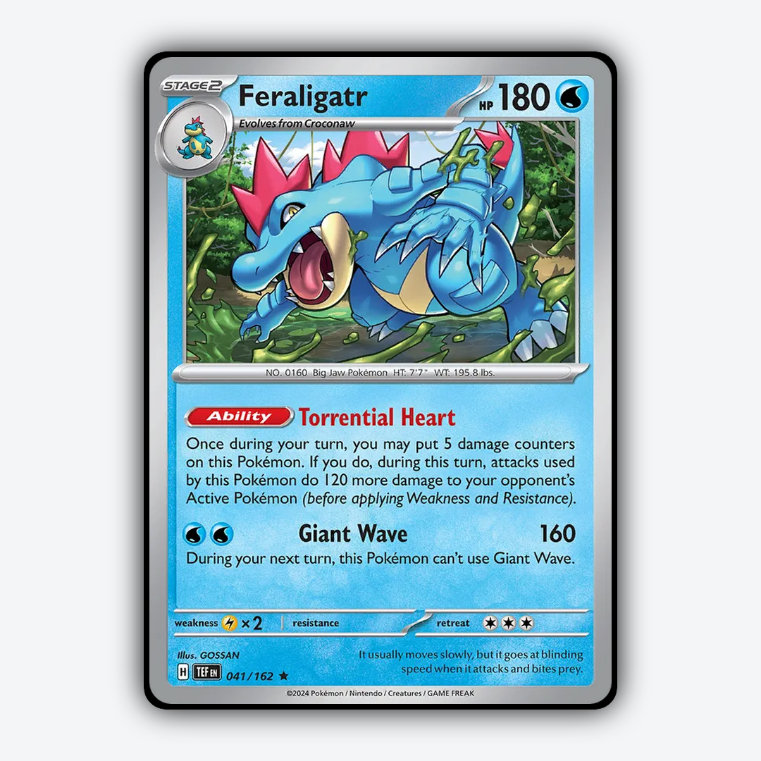 Feraligatr 041/162 - Temporal Forces Set - Card Rug