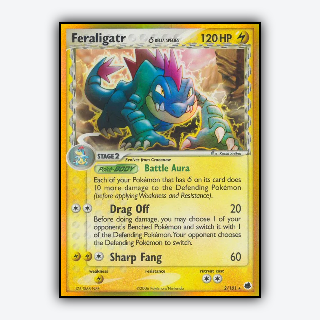 Feraligatr δ 002/101 - Dragon Frontiers Set - Card Rug