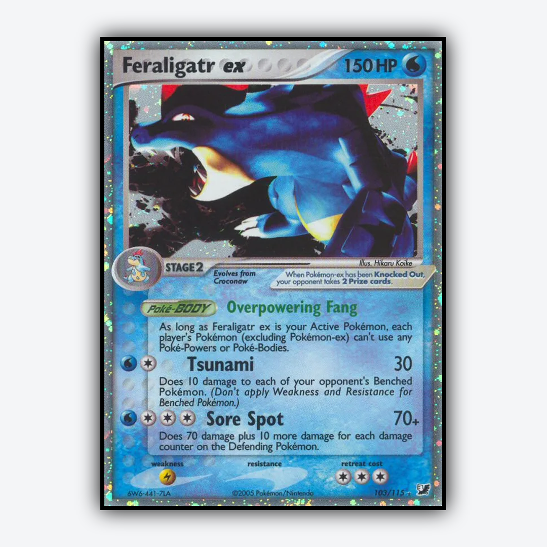 Feraligatr ex 103/115 - Unseen Forces Set - Card Rug