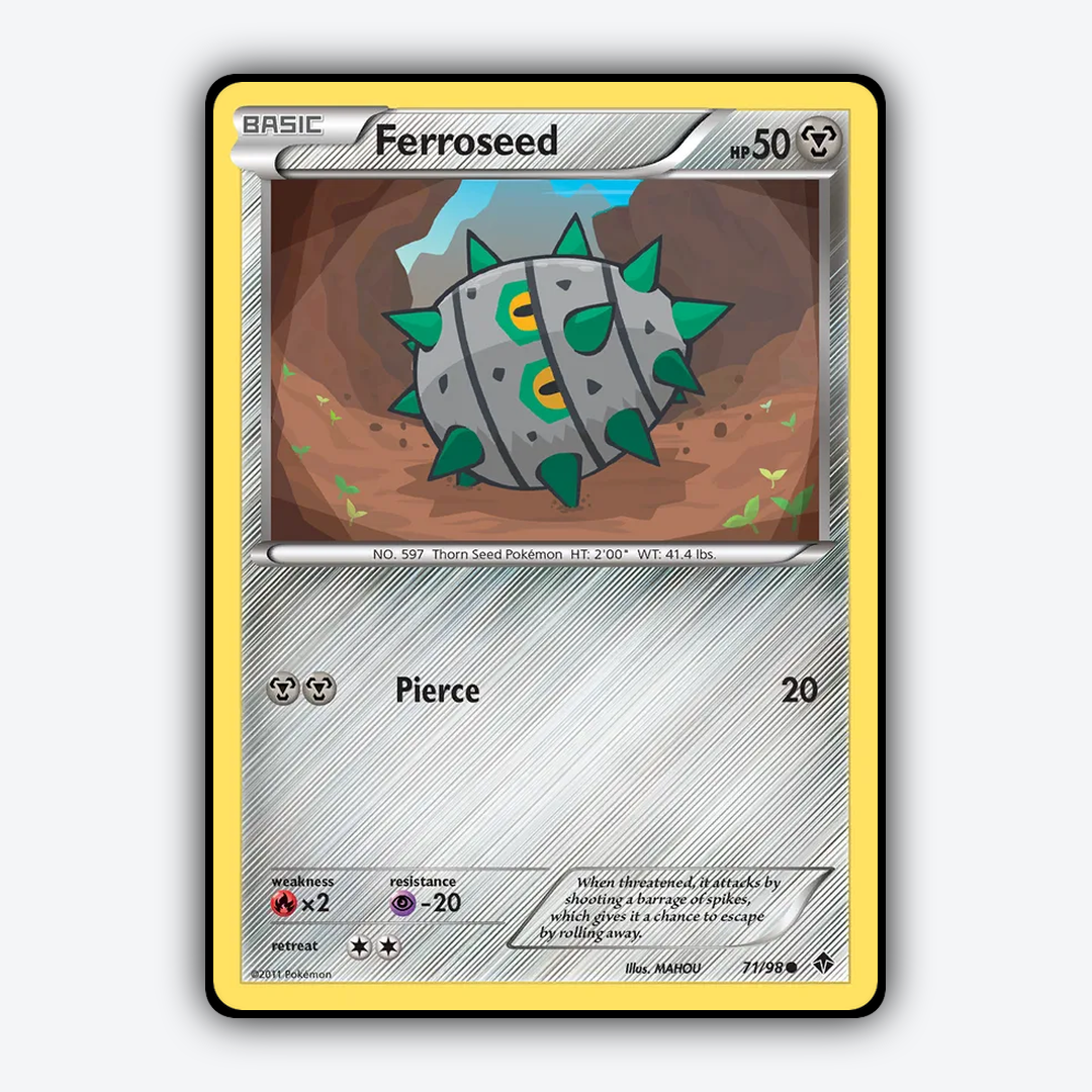 Ferroseed 071/98 - Emerging Powers Set - Card Rug