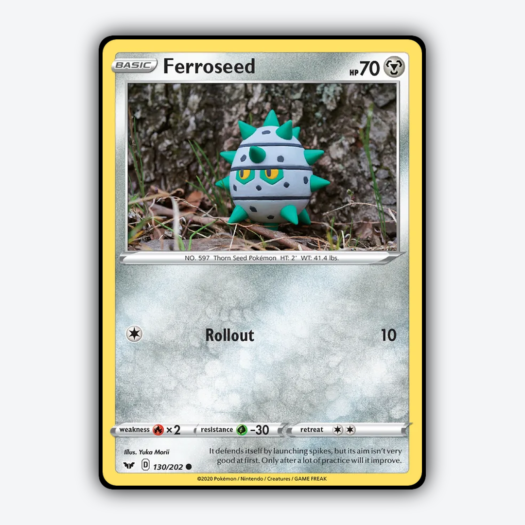 Ferroseed 130/202 - Sword & Shield Set - Card Rug