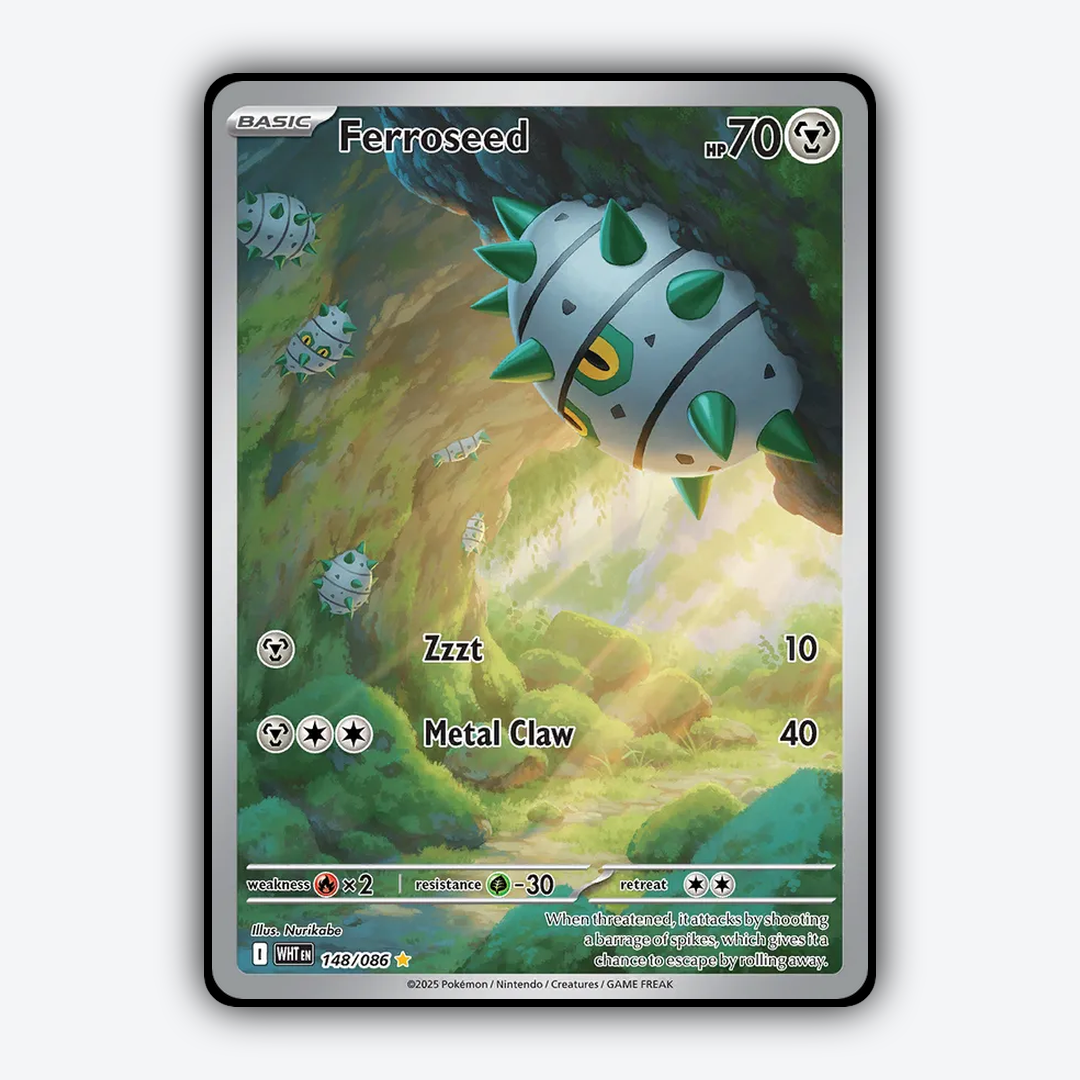 Ferroseed #148 - White Flare Set - Card Rug