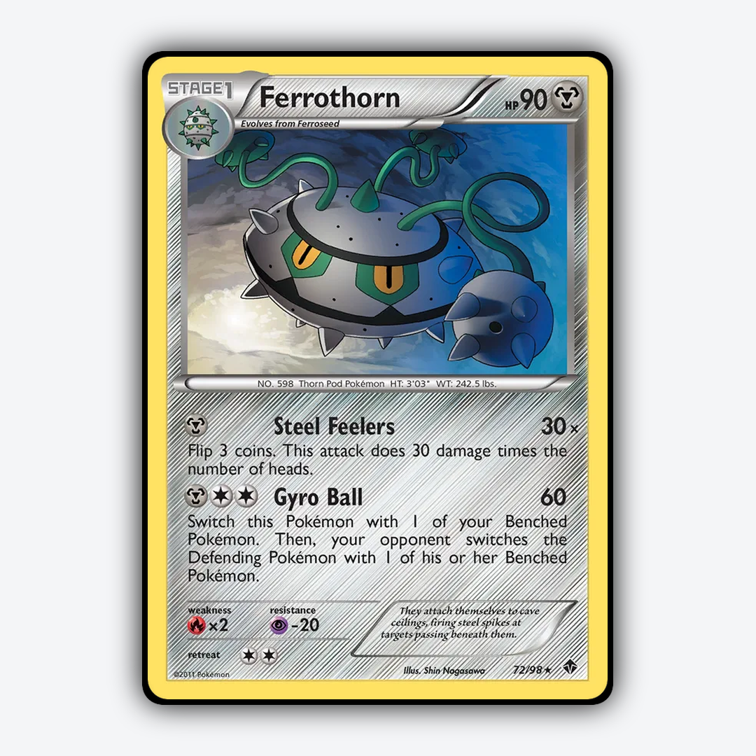 Ferrothorn 072/98 - Emerging Powers Set - Card Rug