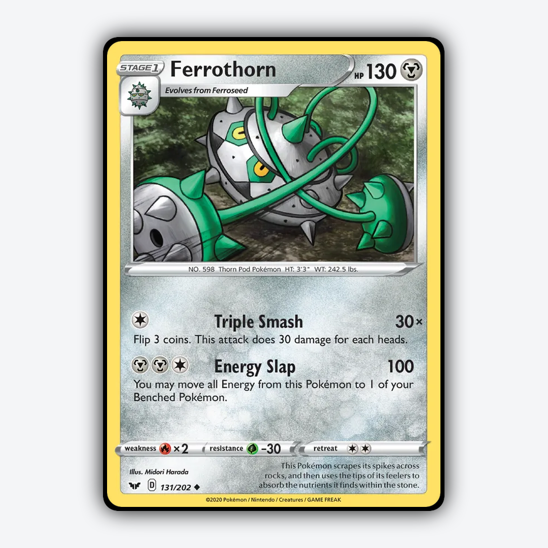 Ferrothorn 131/202 - Sword & Shield Set - Card Rug