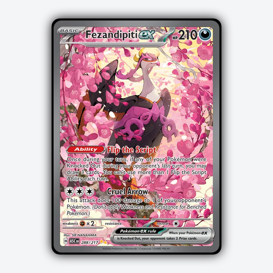 Fezandipiti ex 288/217 - Ascended Heroes Set - Card Rug