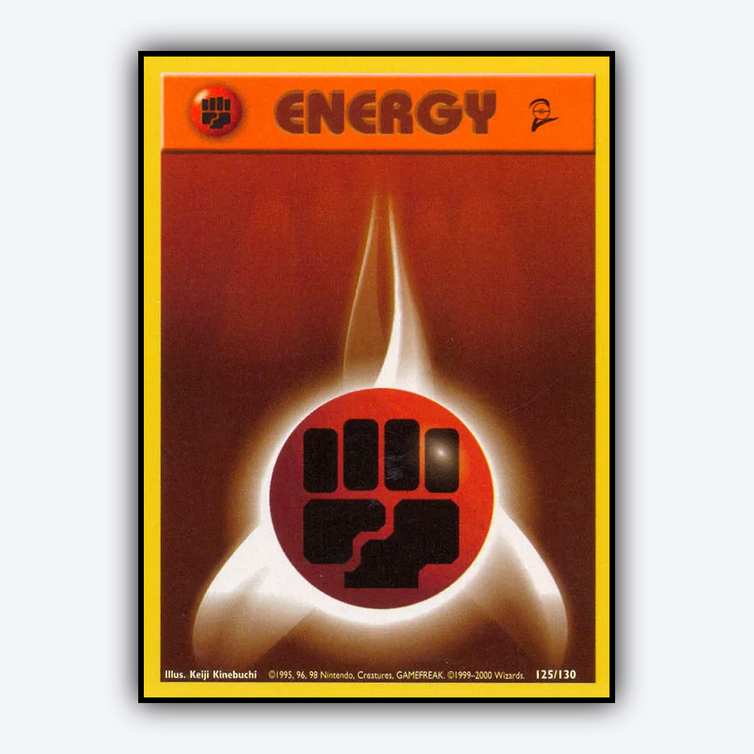 Fighting Energy 125/130 - Base Set 2 Set - Card Rug