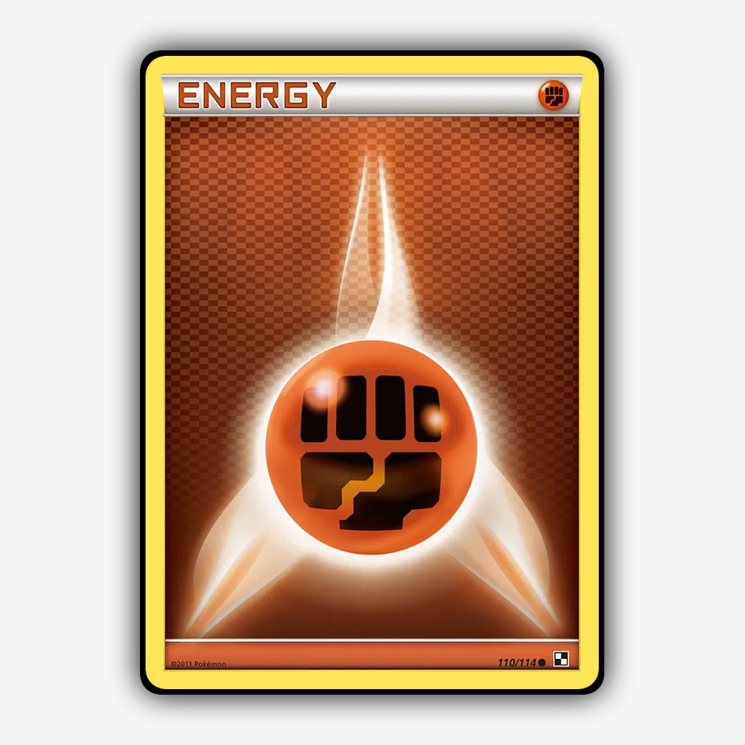 Fighting Energy 110/114 - Black & White Set - Card Rug