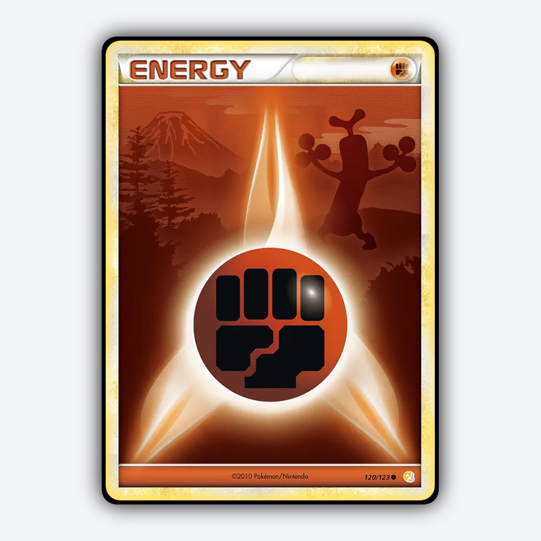Fighting Energy 120/123 - HeartGold & SoulSilver Set - Card Rug