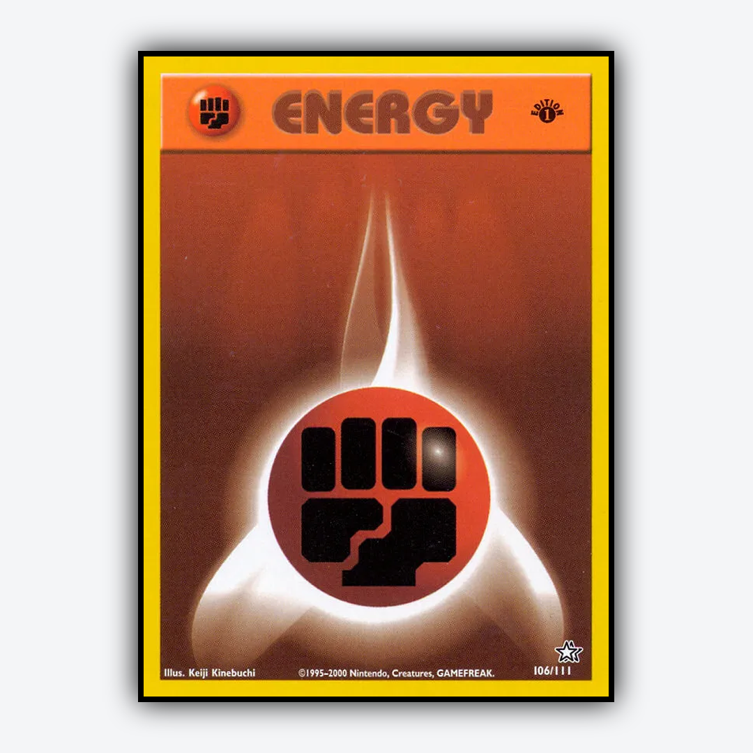 Fighting Energy 106/111 - Neo Genesis Set - Card Rug