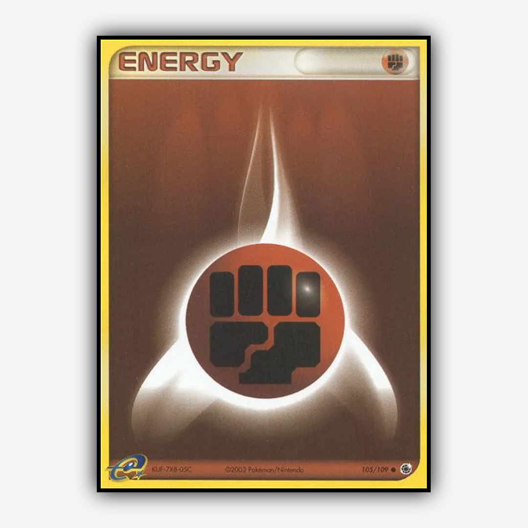 Fighting Energy 105/109 - Ruby & Sapphire Set - Card Rug