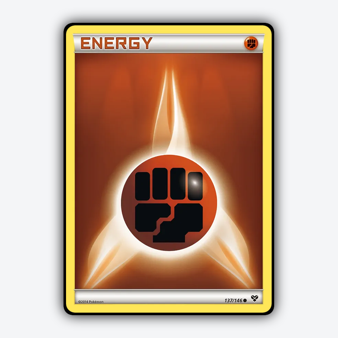 Fighting Energy 137/146 - XY Set - Card Rug