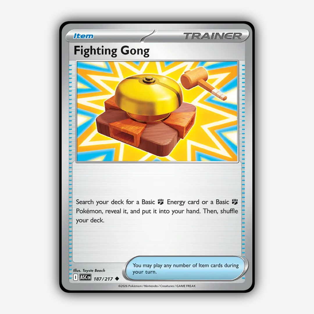 Fighting Gong 187/217 - Ascended Heroes Set - Card Rug