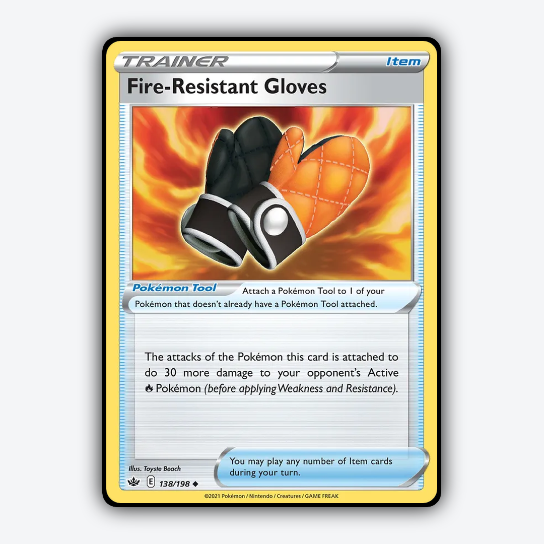 Fire-Resistant Gloves 138/198 - Chilling Reign Set - Card Rug