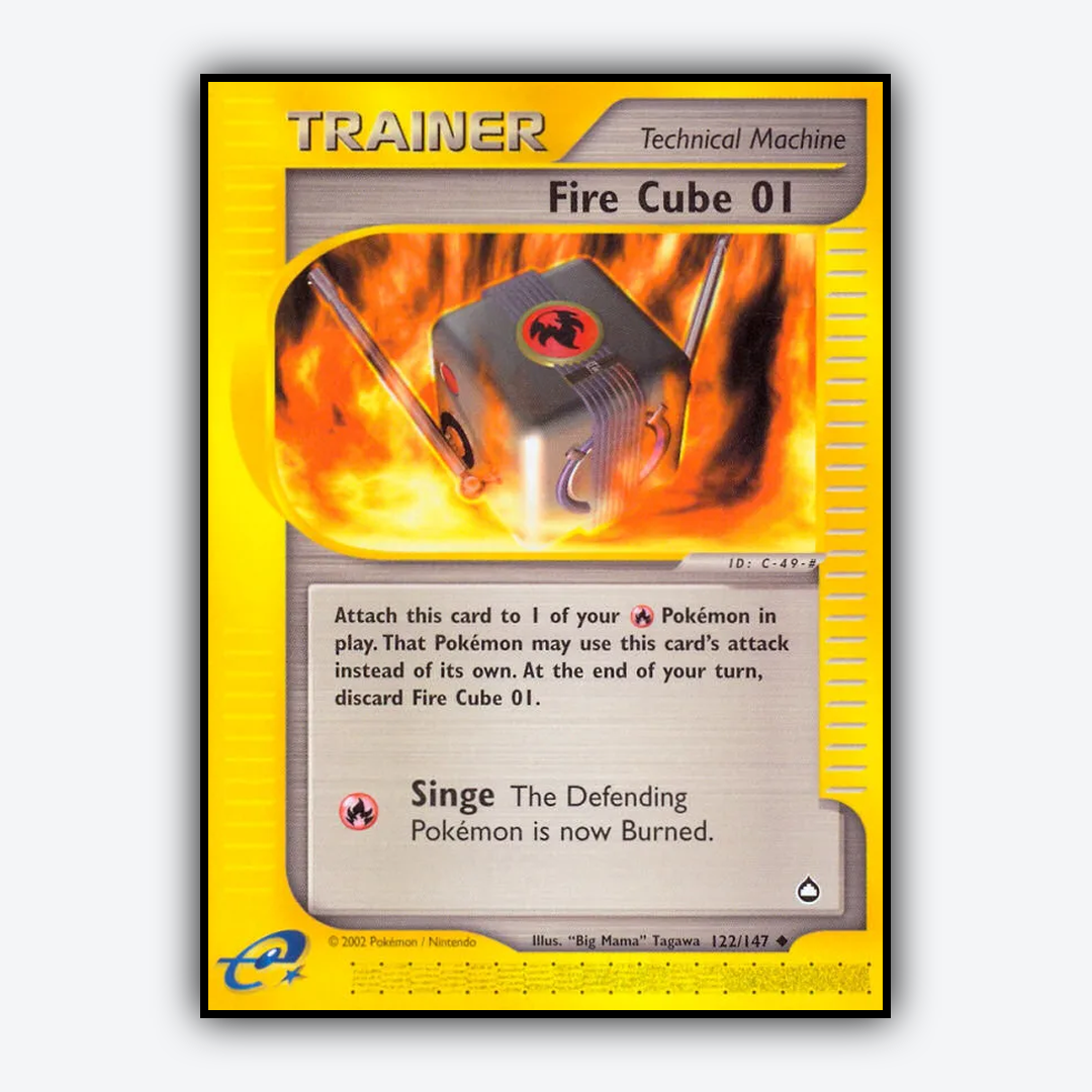 Fire Cube 01 122/147 - Aquapolis Set - Card Rug