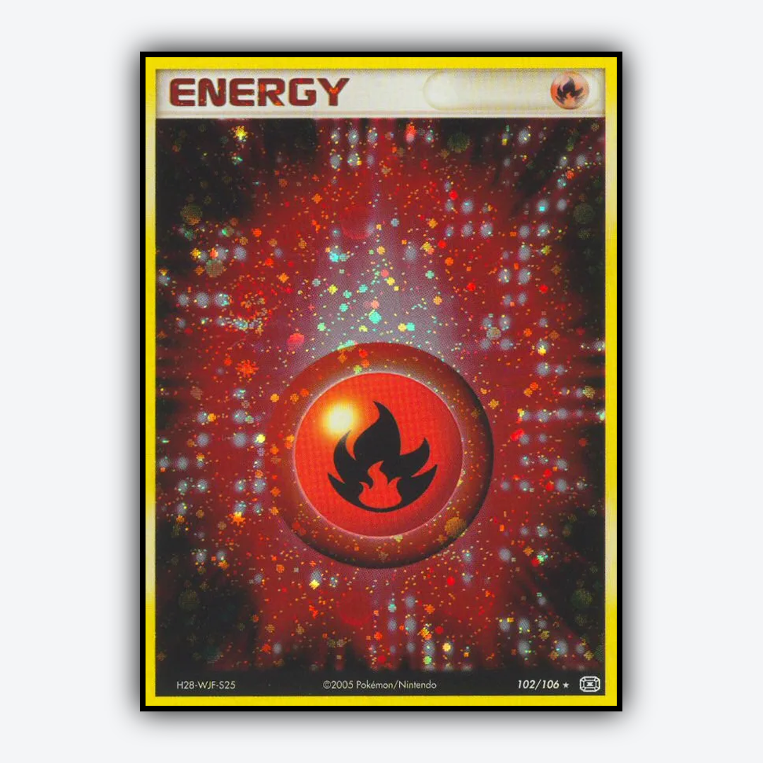 Fire Energy 102/106 - Emerald Set - Card Rug