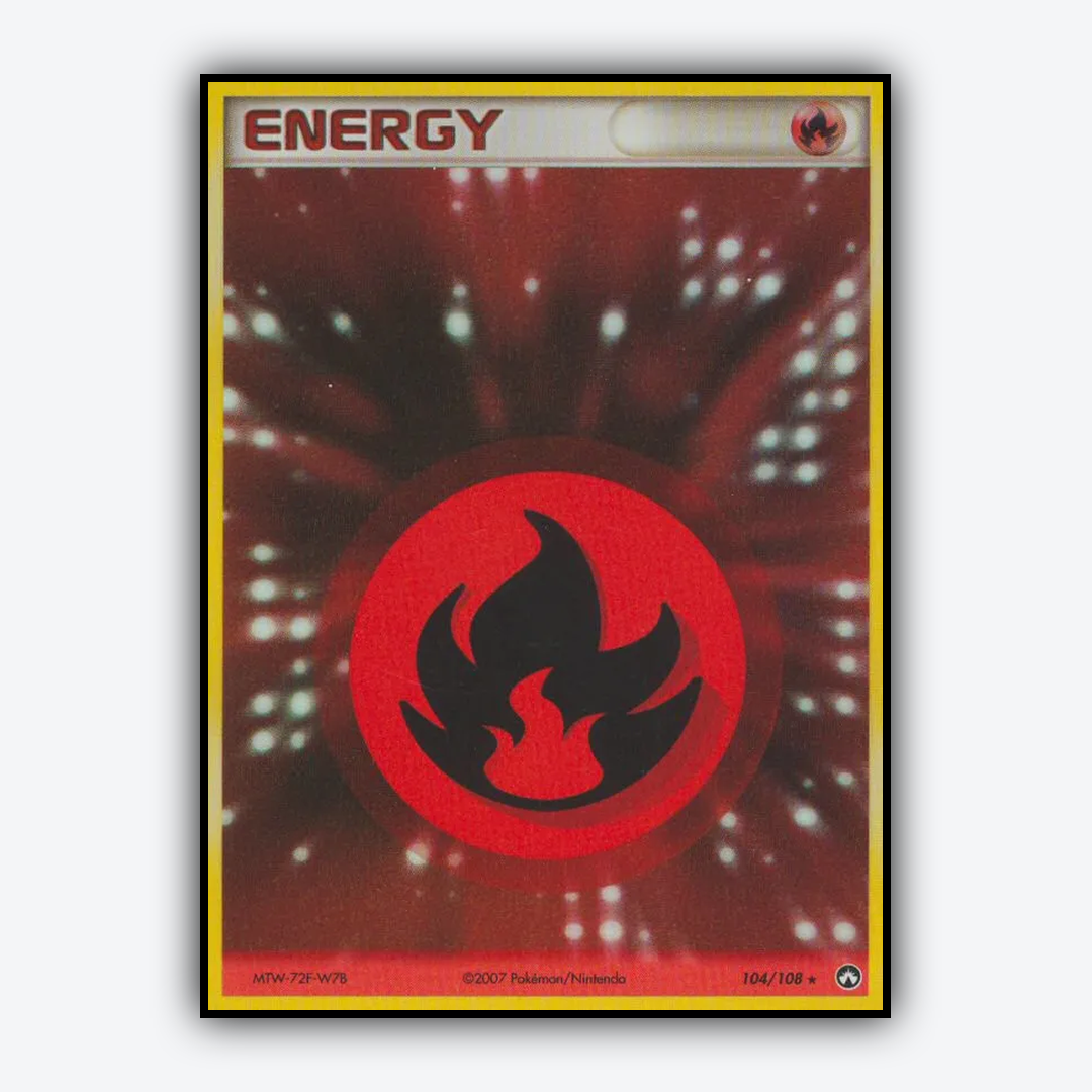 Fire Energy 104/108 - Power Keepers Set - Card Rug