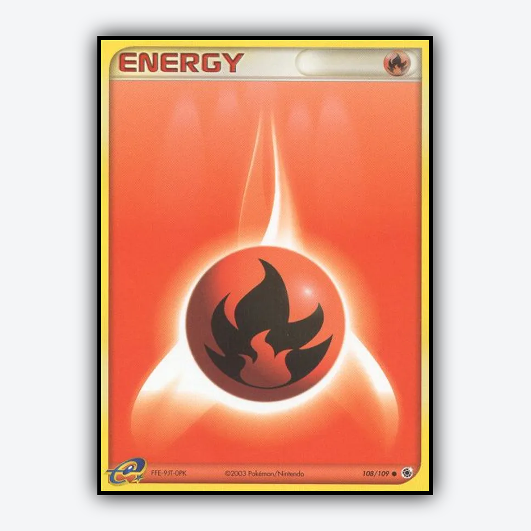 Fire Energy 108/109 - Ruby & Sapphire Set - Card Rug